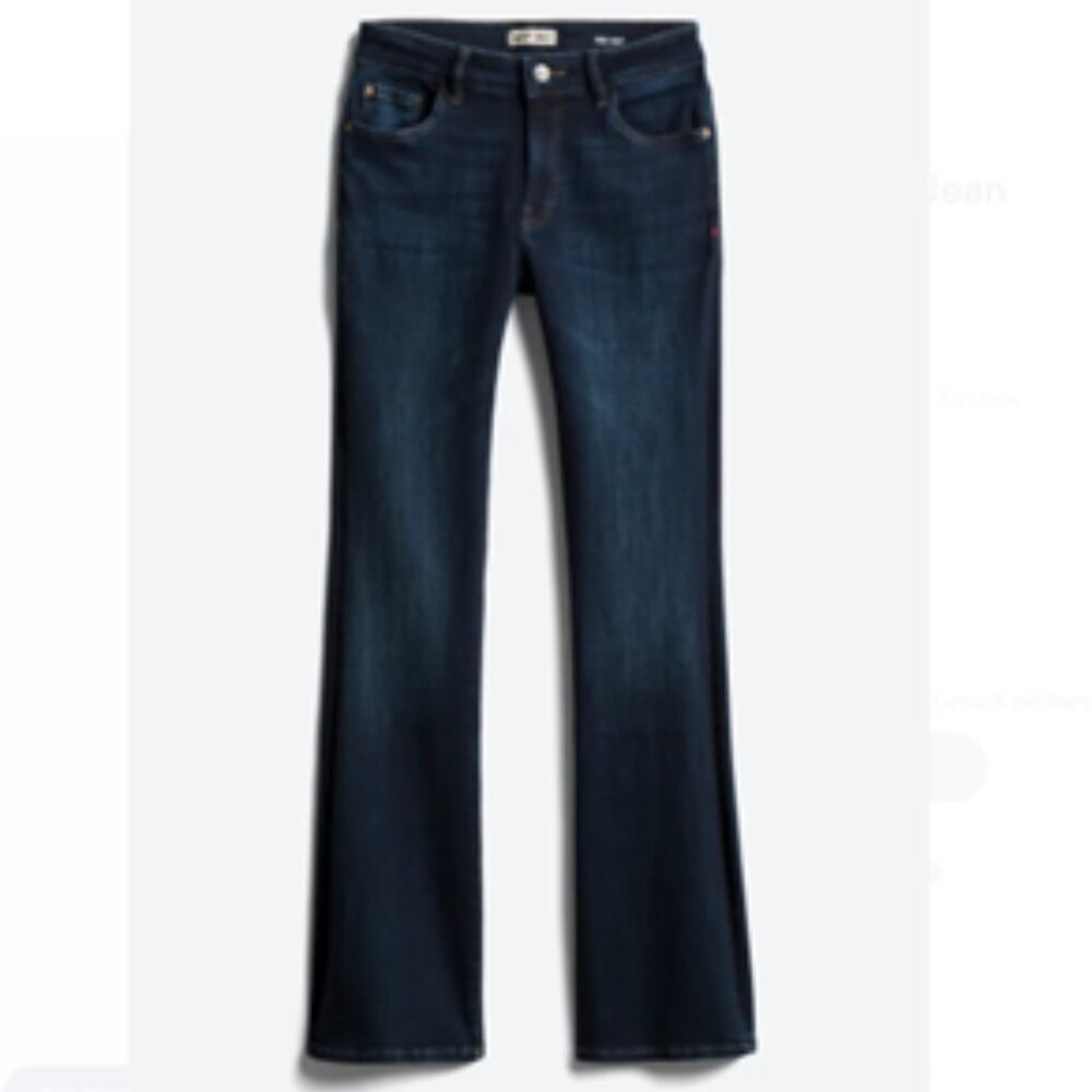 Warp + Weft Val Indigo Bootcut Jean Size 8 x 32 Good Used Condition